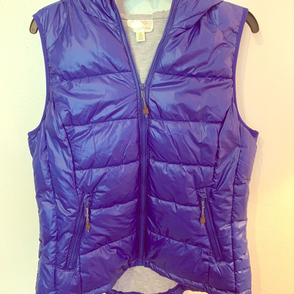 Down Puffer Vest with attached hood